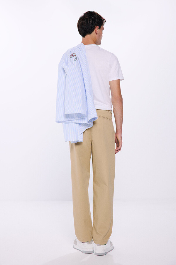 Springfield Pantalón comfort  beige