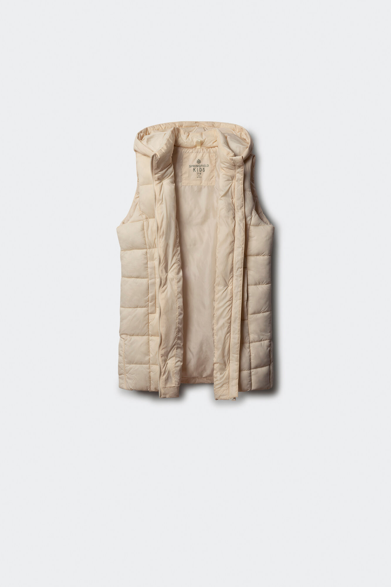 Springfield Kids Chaleco acolchado ni&ntilde;a caf&eacute;