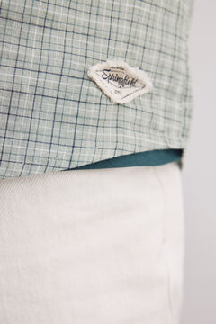 Springfield Camisa algodón slum cuadros verde