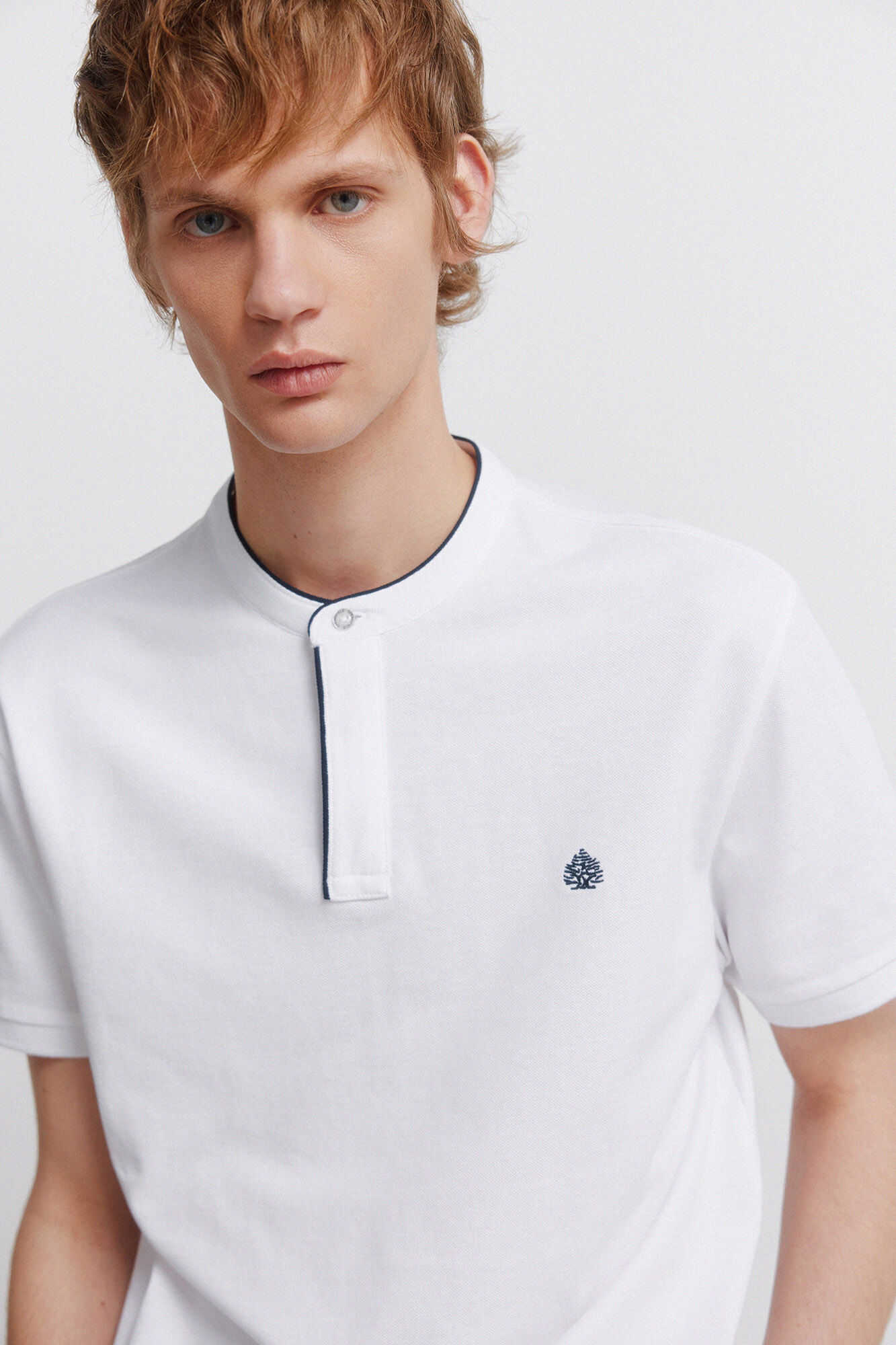 Springfield Polo de piqu&eacute; cuello mao slim fit