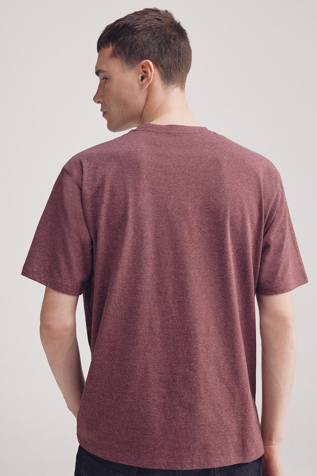 Springfield Playera microraya color p&uacute;rpura