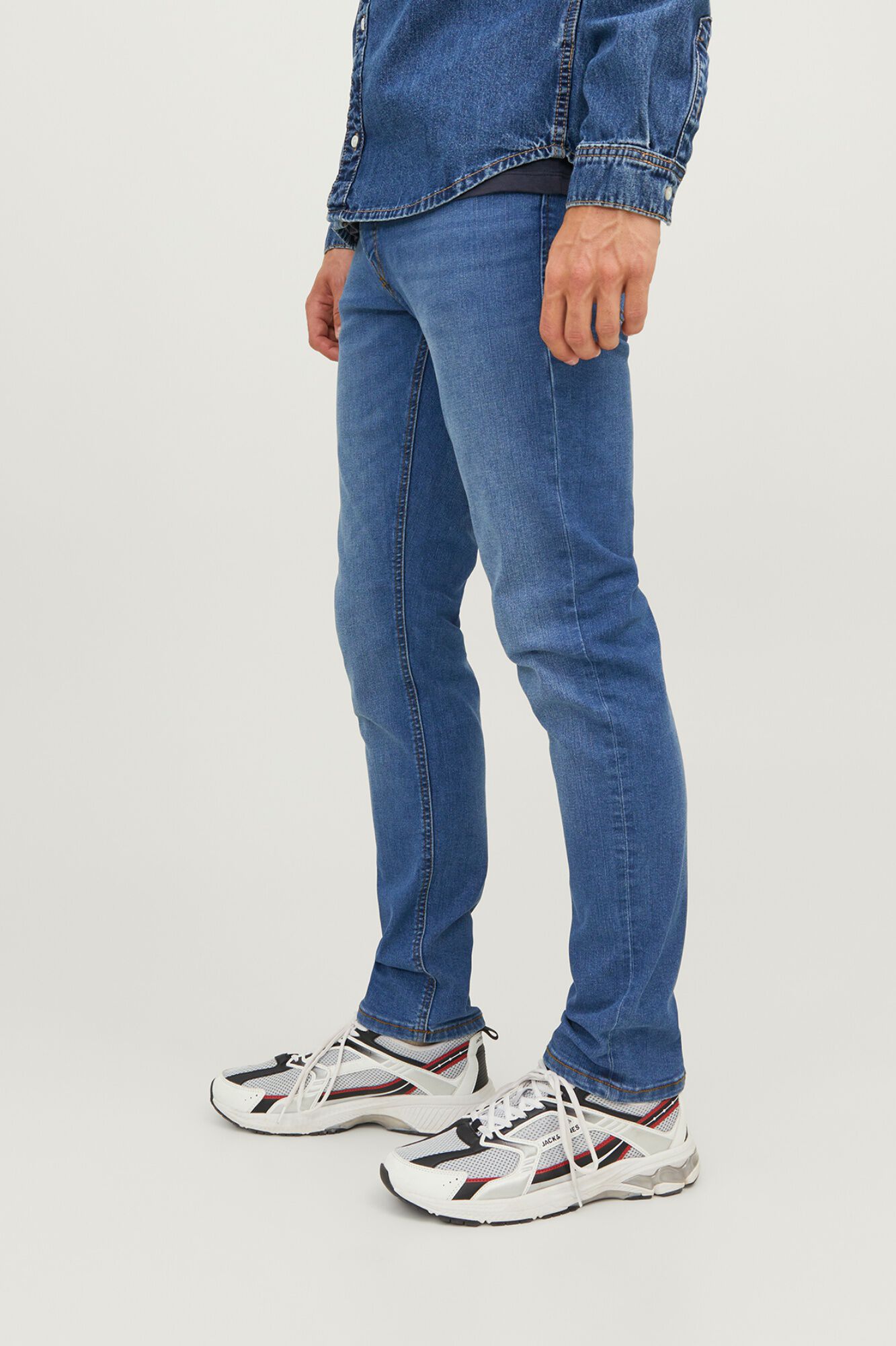 Jack & Jones Jeans slim efecto lavado azulado