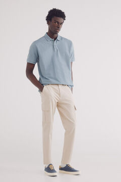 Springfield Polo estructura regular fit azul