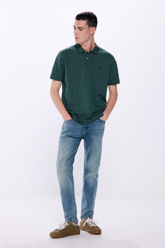 Springfield Polo piqué basico regular fit verde