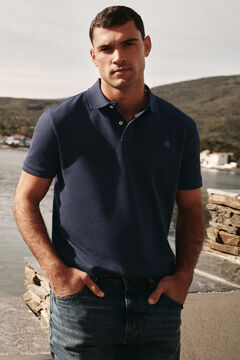 Springfield Polo piqué básico regular fit azul