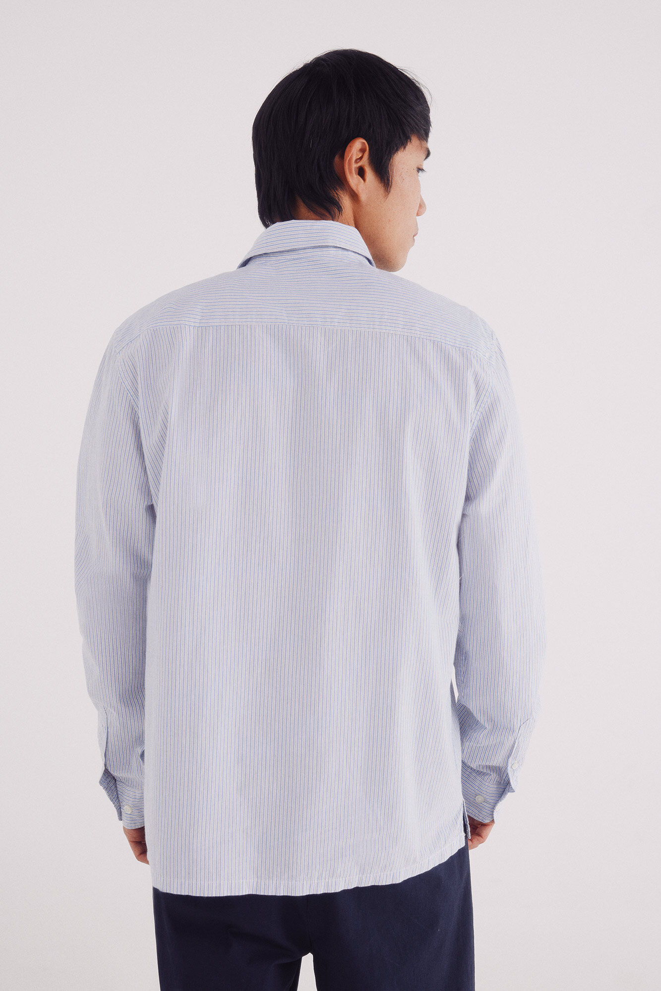 Springfield Camisa polera rayas azul