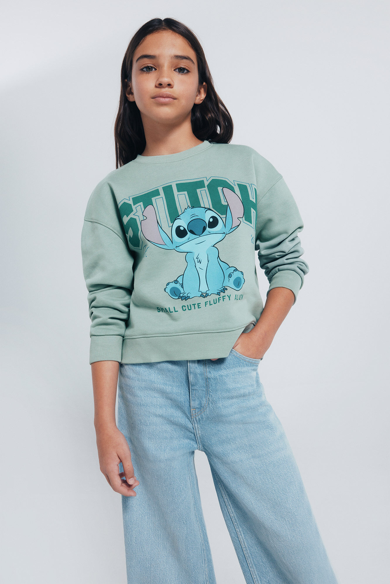 Springfield Kids Sudadera "Lilo & Stitch" ni&ntilde;a verde