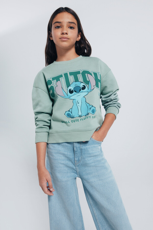 Springfield Kids Sudadera "Lilo & Stitch" niña verde