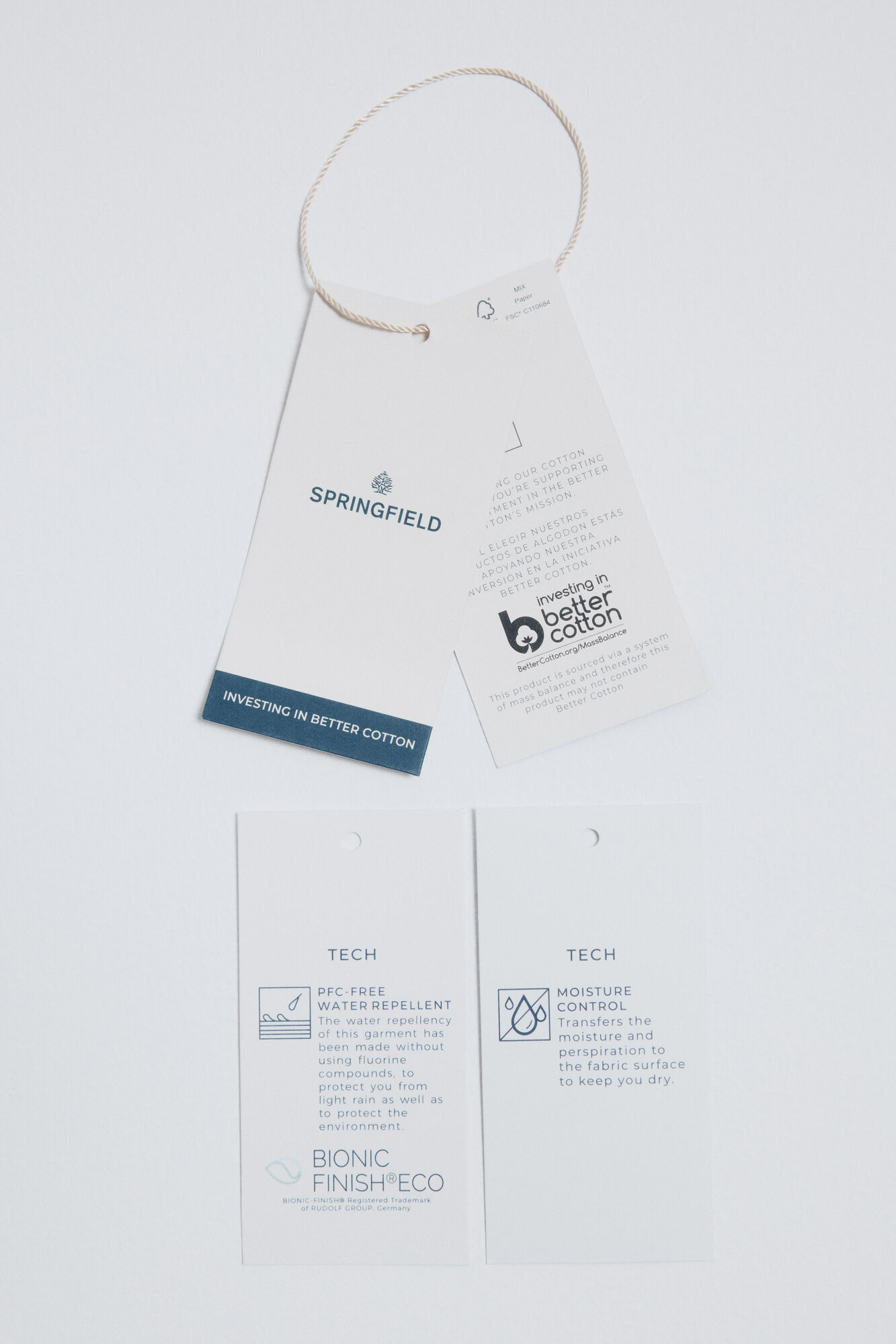 Springfield Parka algod&oacute;n beige