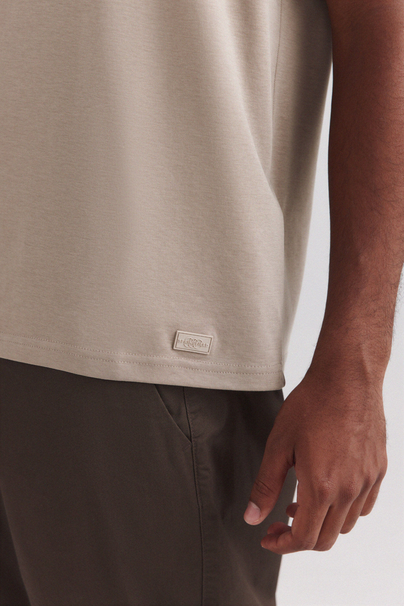 Springfield Playera de textura caf&eacute;