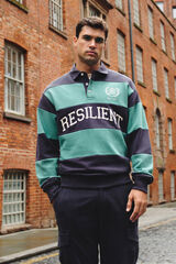 Springfield Cortes de sudadera con polo verde