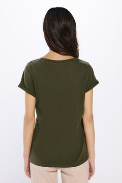 Springfield Playera gráfica khaki