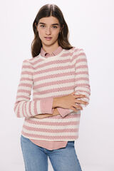 Springfield Playera estructura lurex morado/lila