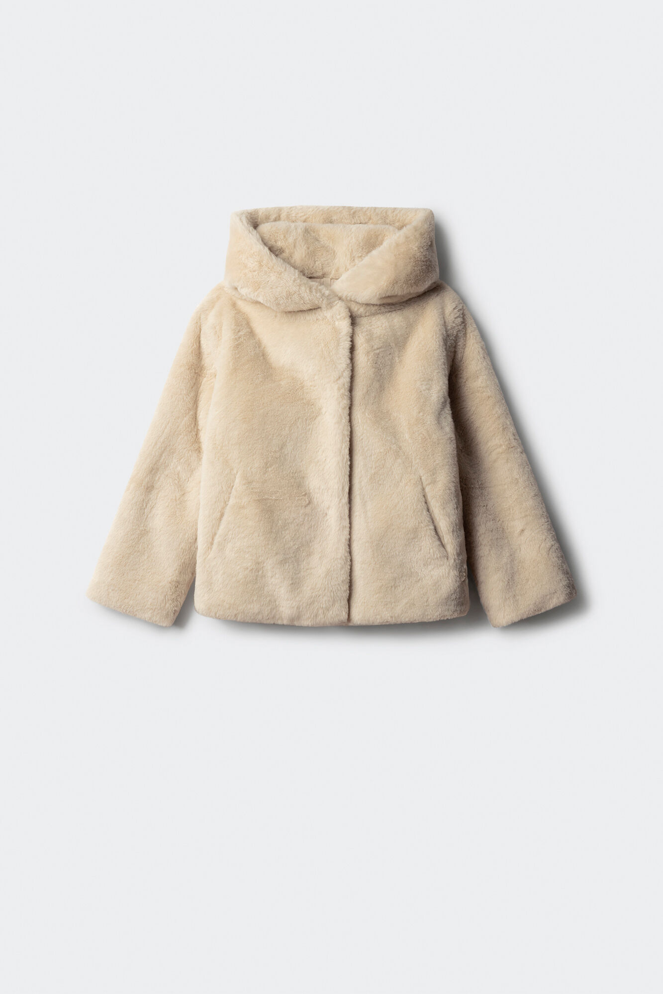 Springfield Kids chamarra de piel de ni&ntilde;a beige