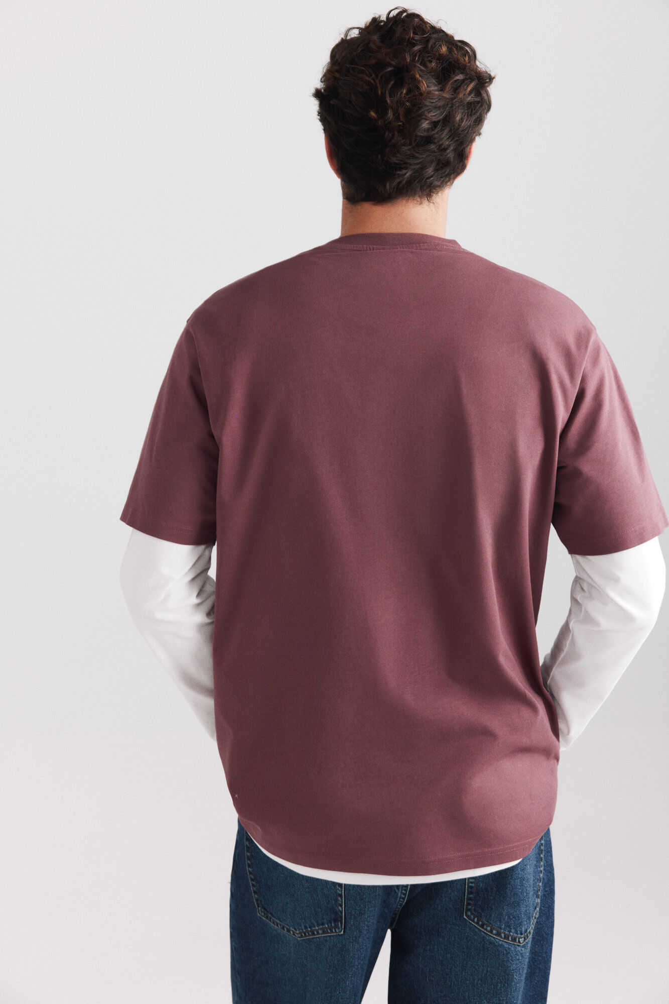 Springfield Playera b&aacute;sica logo Springfield p&uacute;rpura