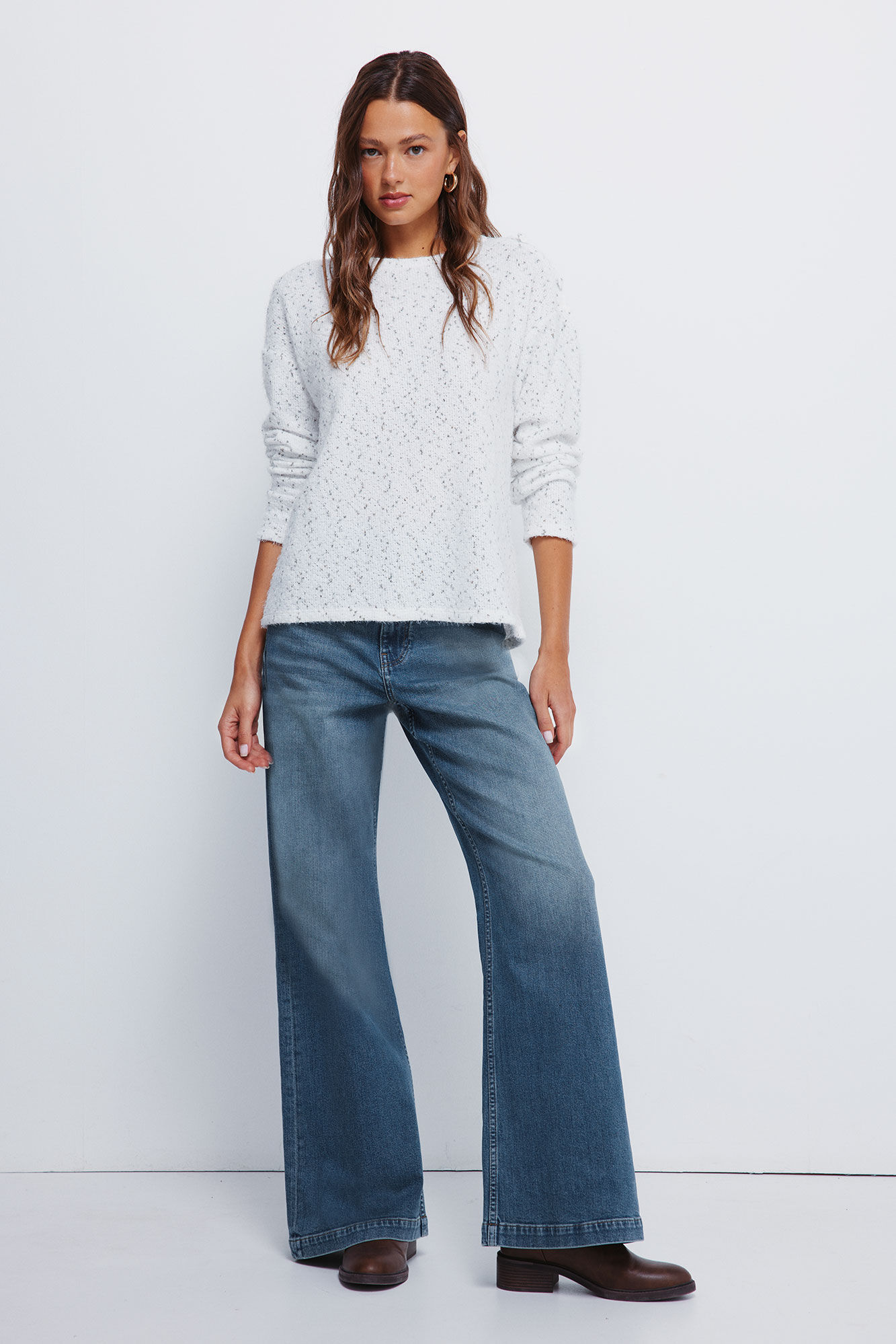 Springfield Jersey chenilla botones hombro blanco