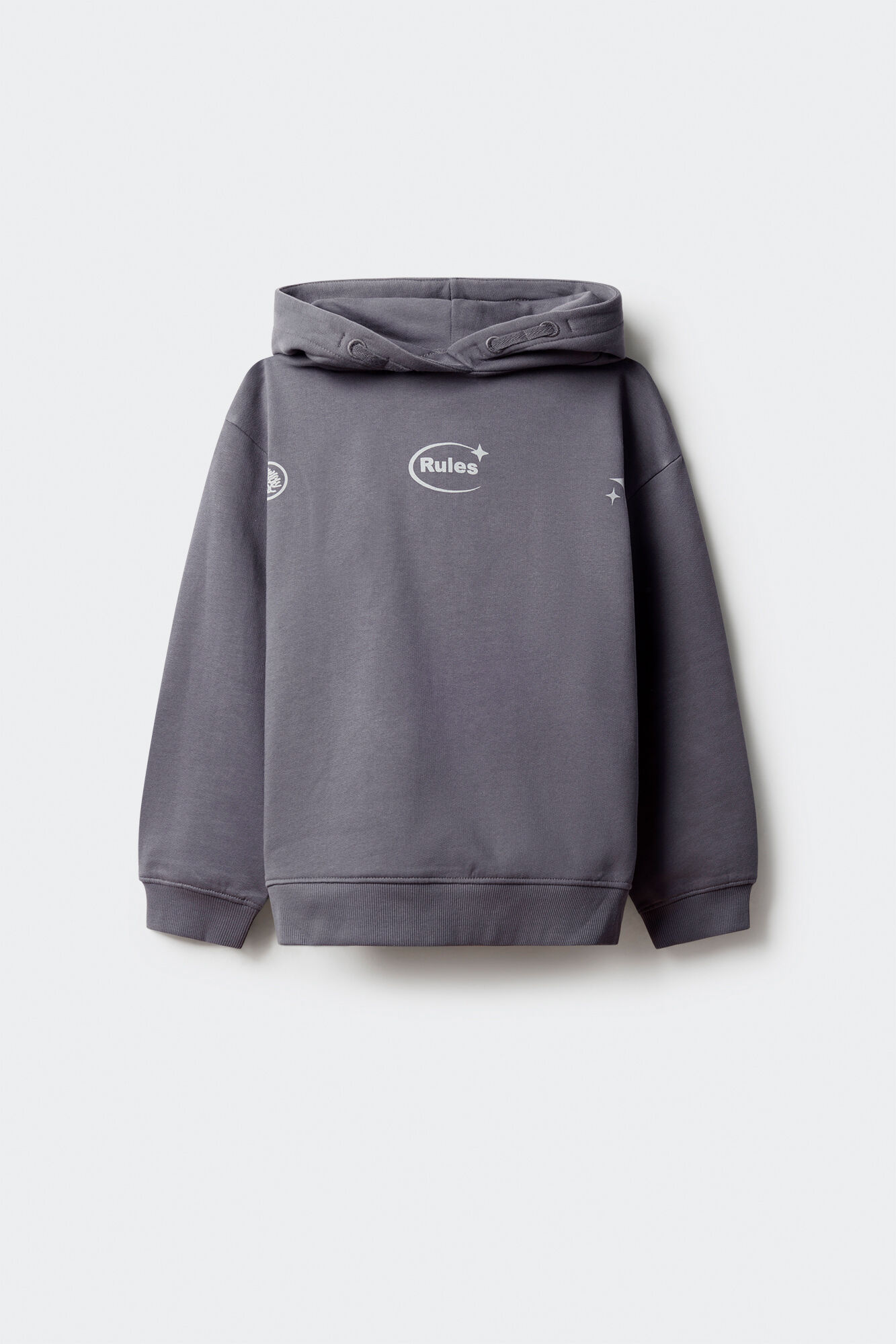 Springfield Kids Sudadera con capucha para ni&ntilde;o "Abraza el desorden" gris