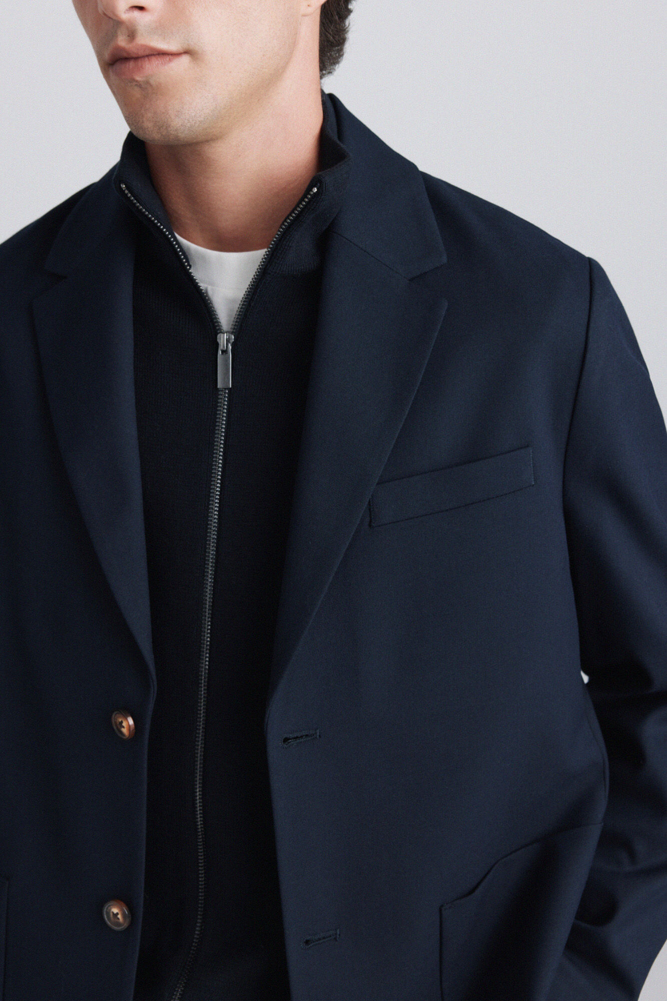 Springfield Blazer relaxed fit azulado