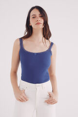 Springfield Playera tirantes puntilla escote estampado