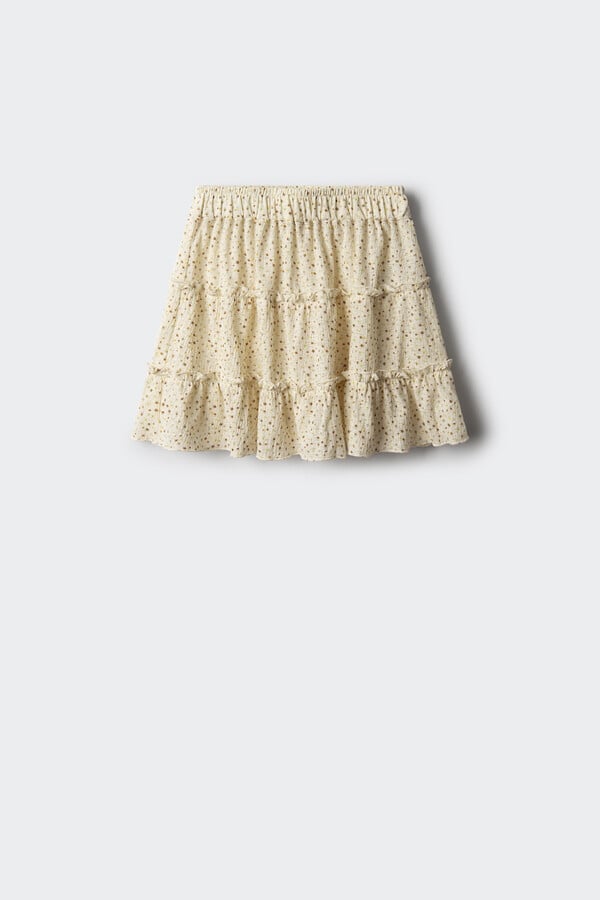 Springfield Kids Falda flores niña blanco