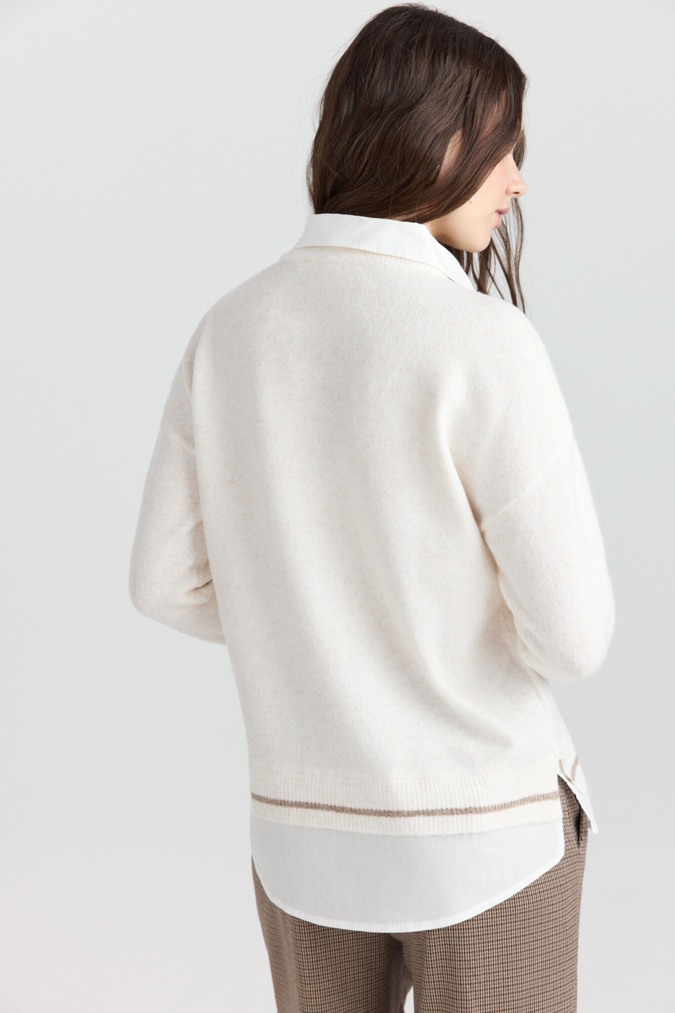 Springfield Su&eacute;ter bimateria camisero