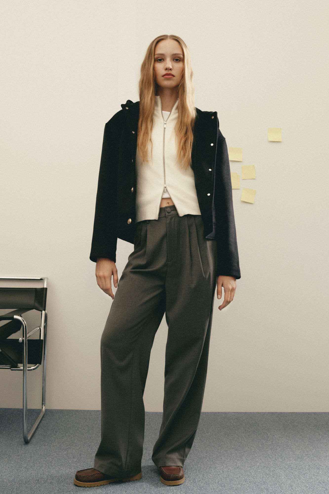 Springfield Pantalones pinzas el&aacute;stico cintura