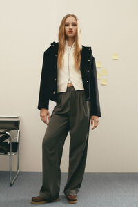 Springfield Pantalones pinzas el&aacute;stico cintura