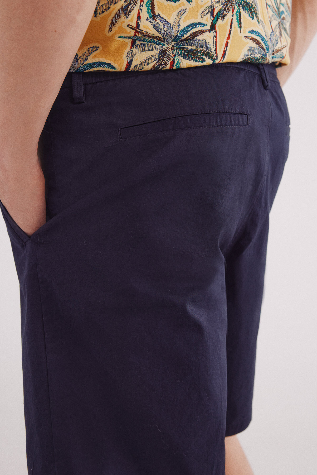 Springfield Bermuda popel&iacute;n comfort fit azul