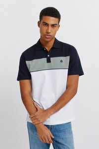 Springfield Polo de piqu&eacute; color block slim fit