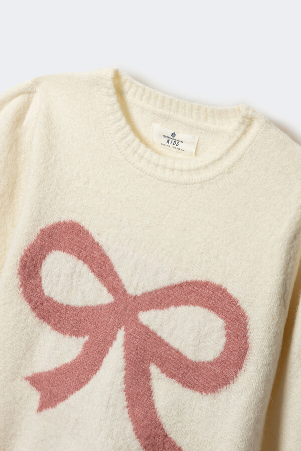 Springfield Kids Suéter lazo niña beige