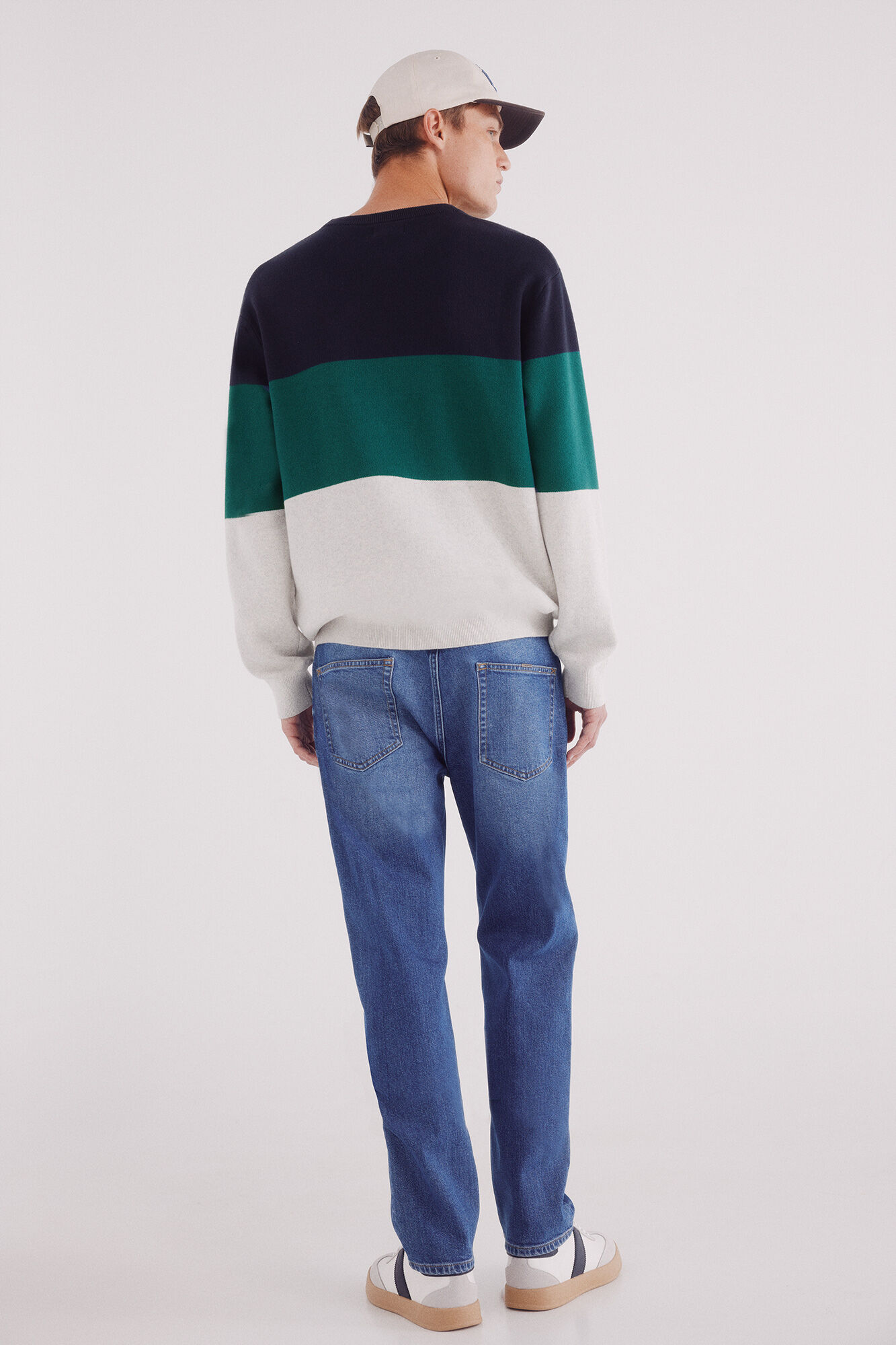 Springfield Pantal&oacute;n chino microestampado slim fit azulado