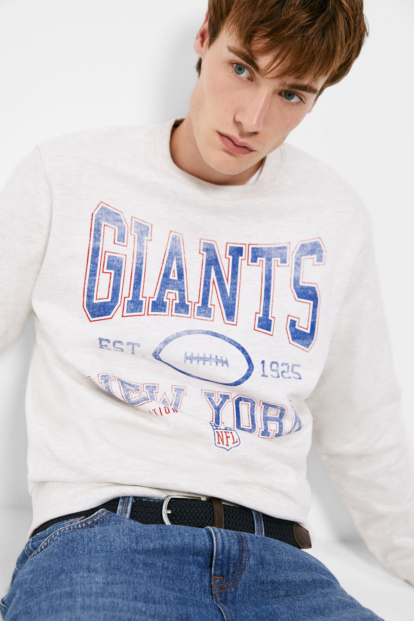 Springfield Cintur&oacute;n trenzado b&aacute;sico monocolor azulado