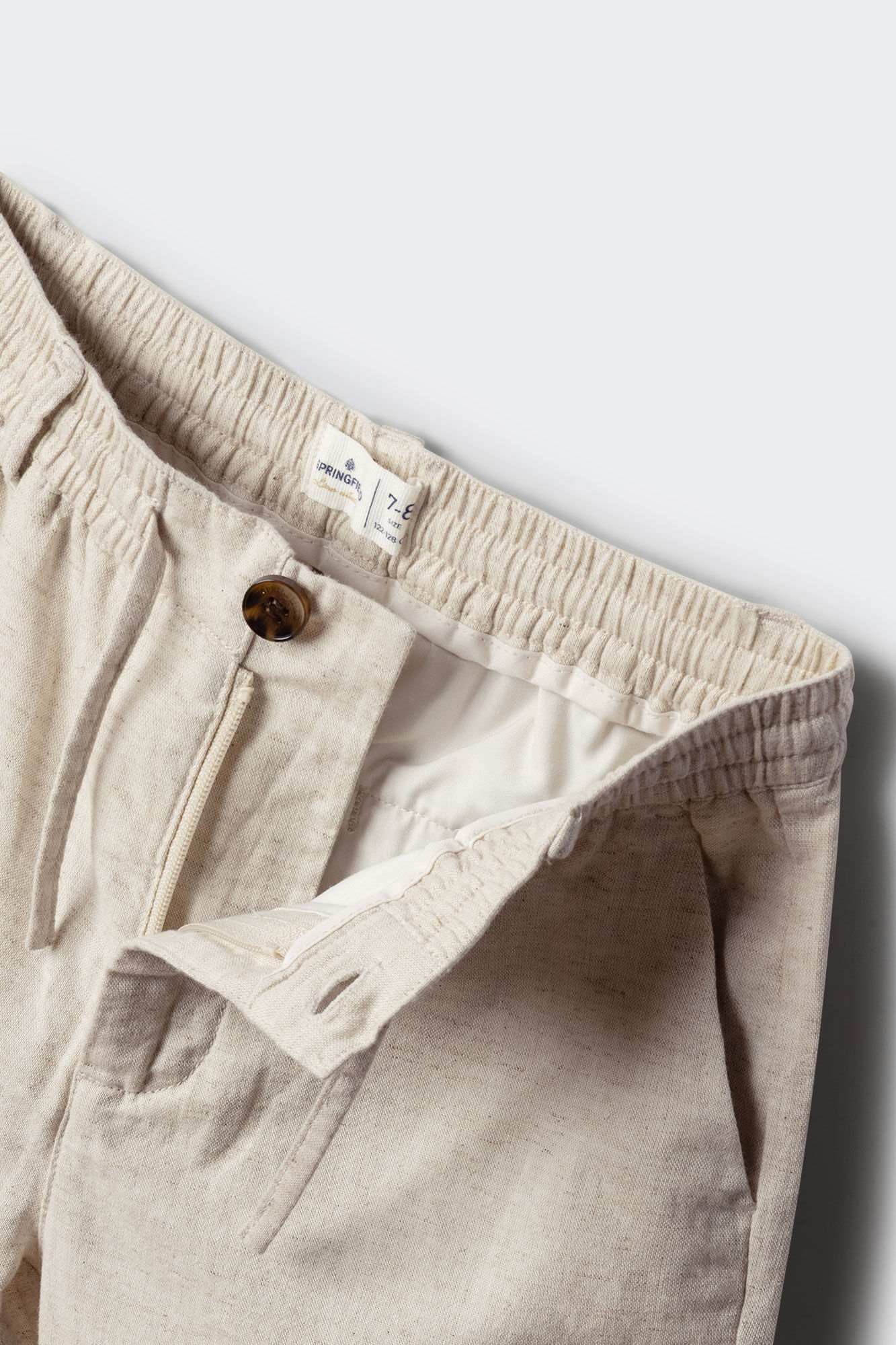 Springfield Kids Bermudas chino de lino para ni&ntilde;o blanco