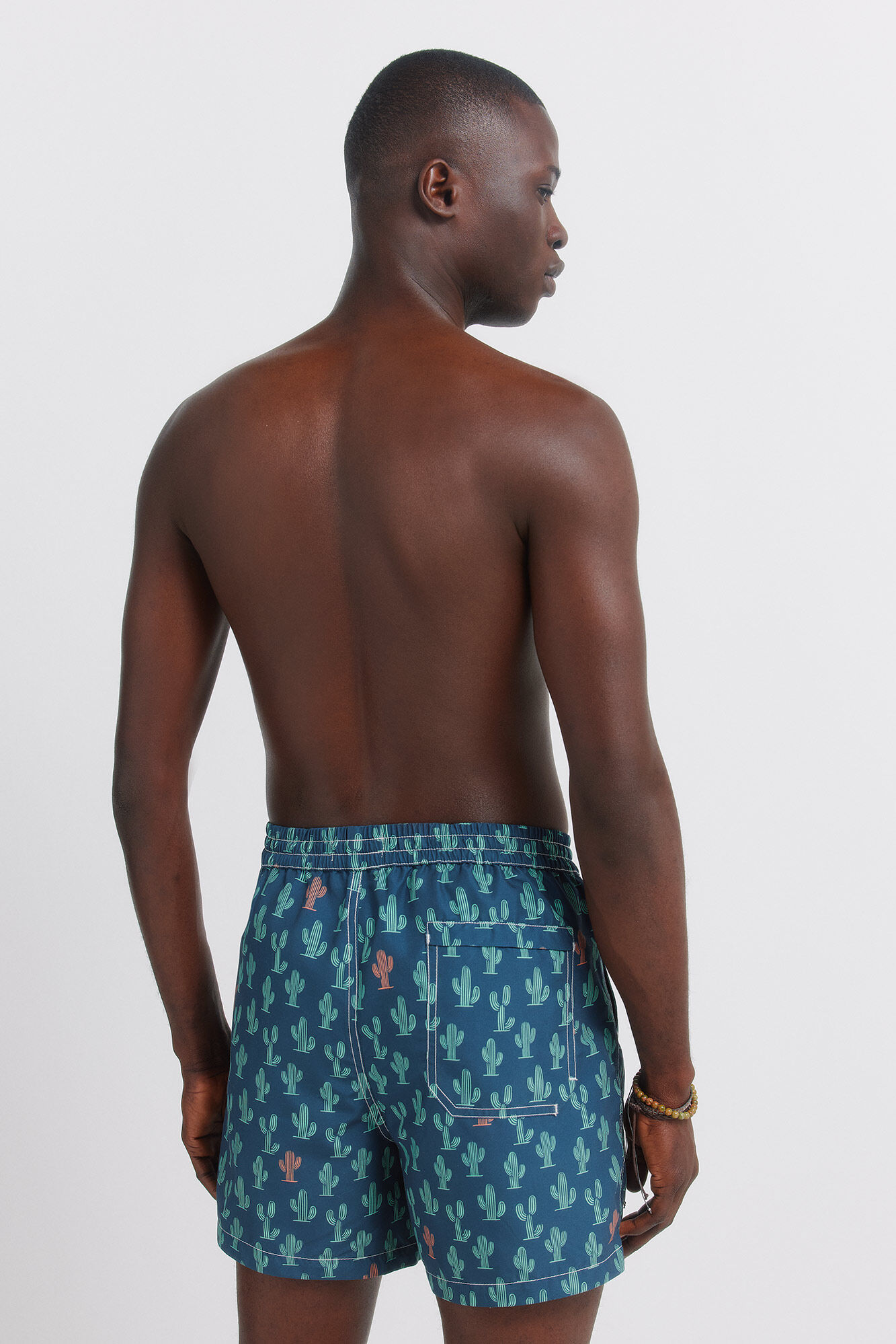 Springfield Traje de ba&ntilde;o estampado de cactus azul mezcla