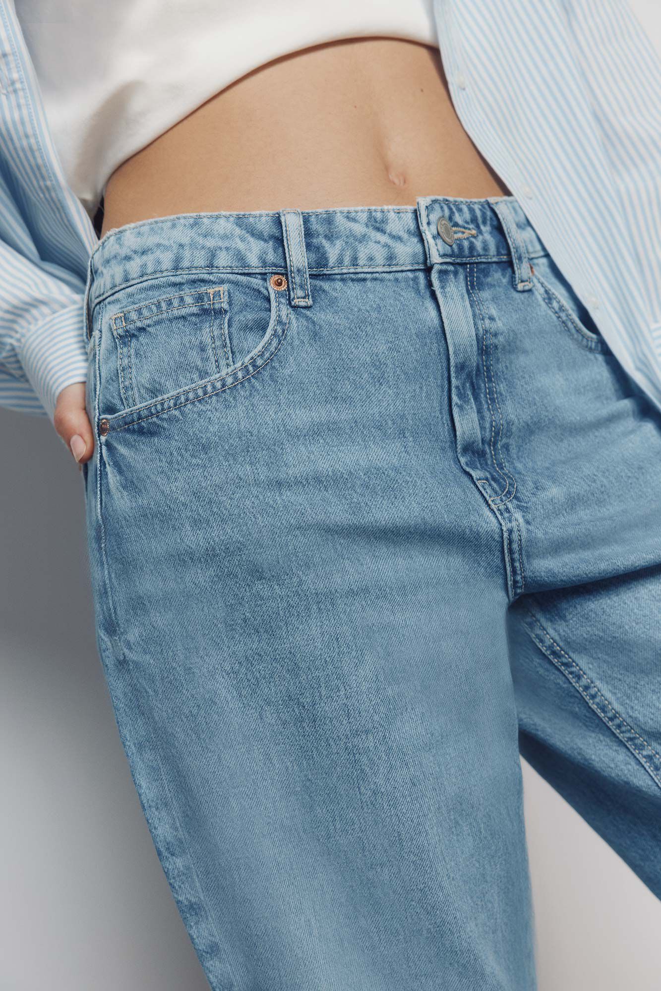 Springfield Jeans anchos azul tinta