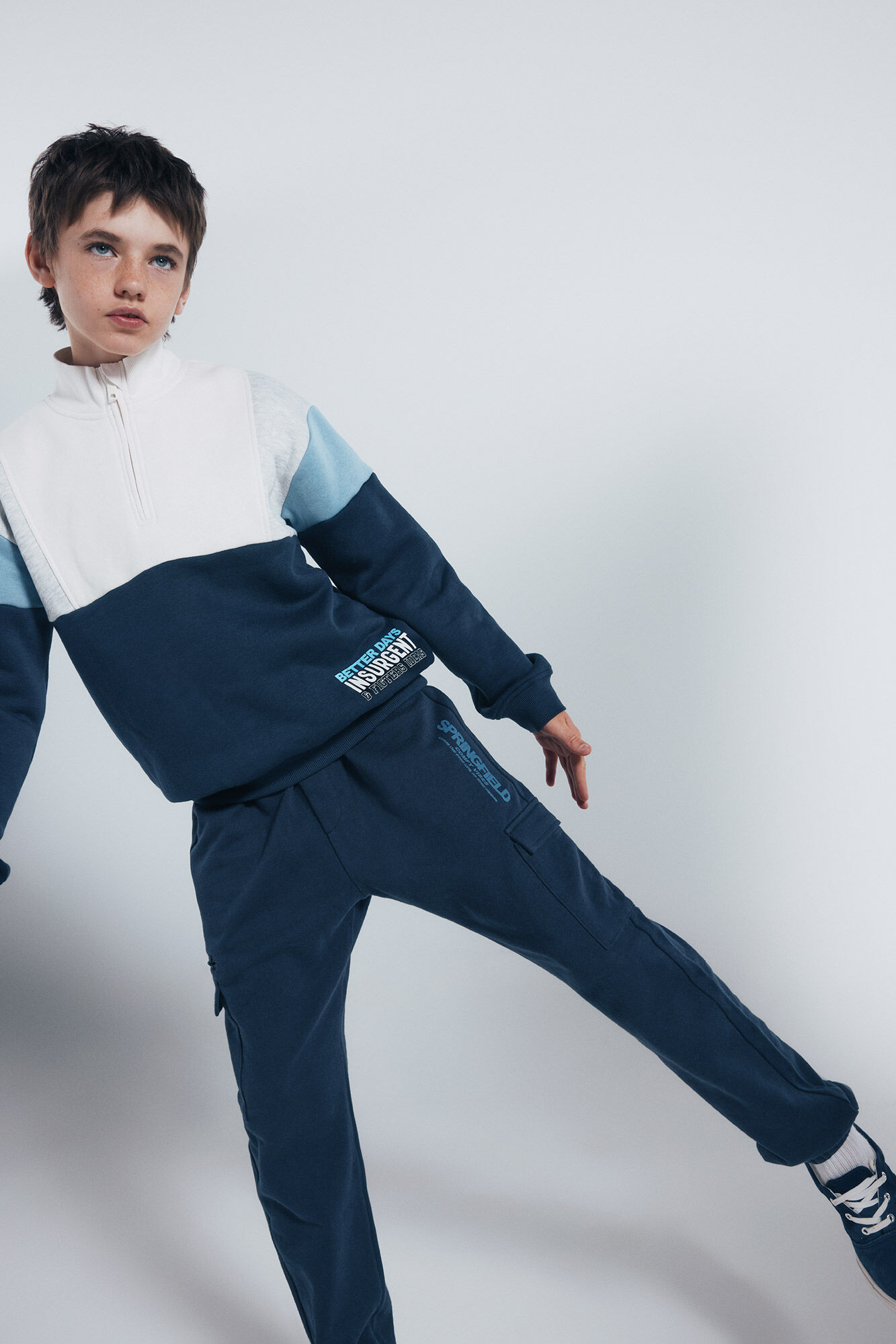 Springfield Kids Jogger cargo ni&ntilde;o azul