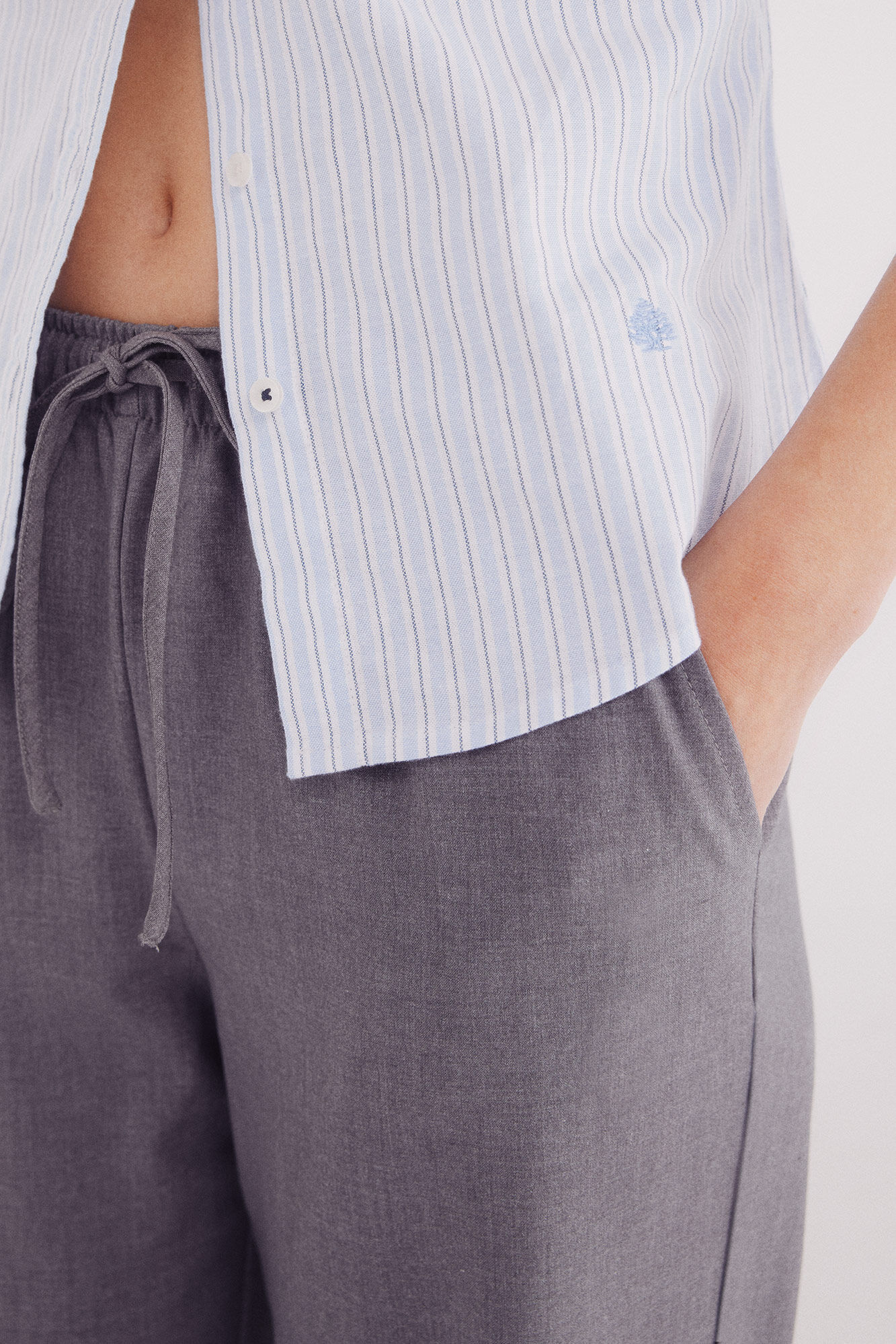 Springfield Camisa oxford algod&oacute;n azul