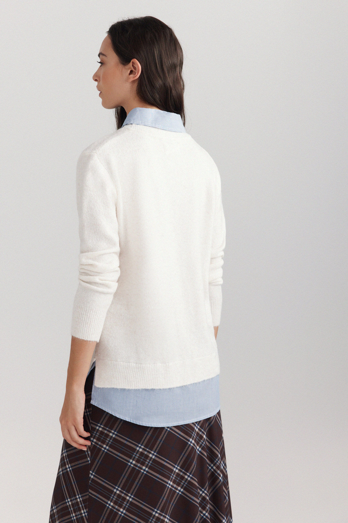 Springfield Su&eacute;ter cuello redondo blanco