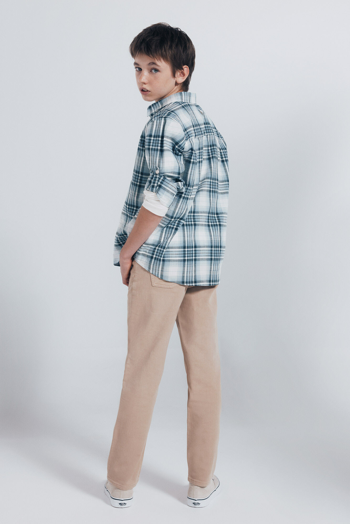 Springfield Kids Pantal&oacute;n 5 bolsillos slim fit ni&ntilde;o beige