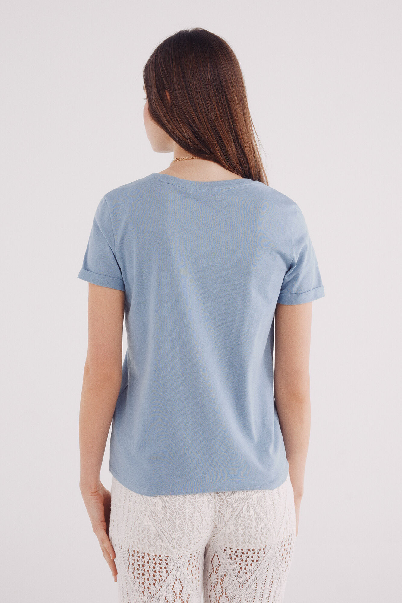 Springfield Playera gr&aacute;fica marina turquesa