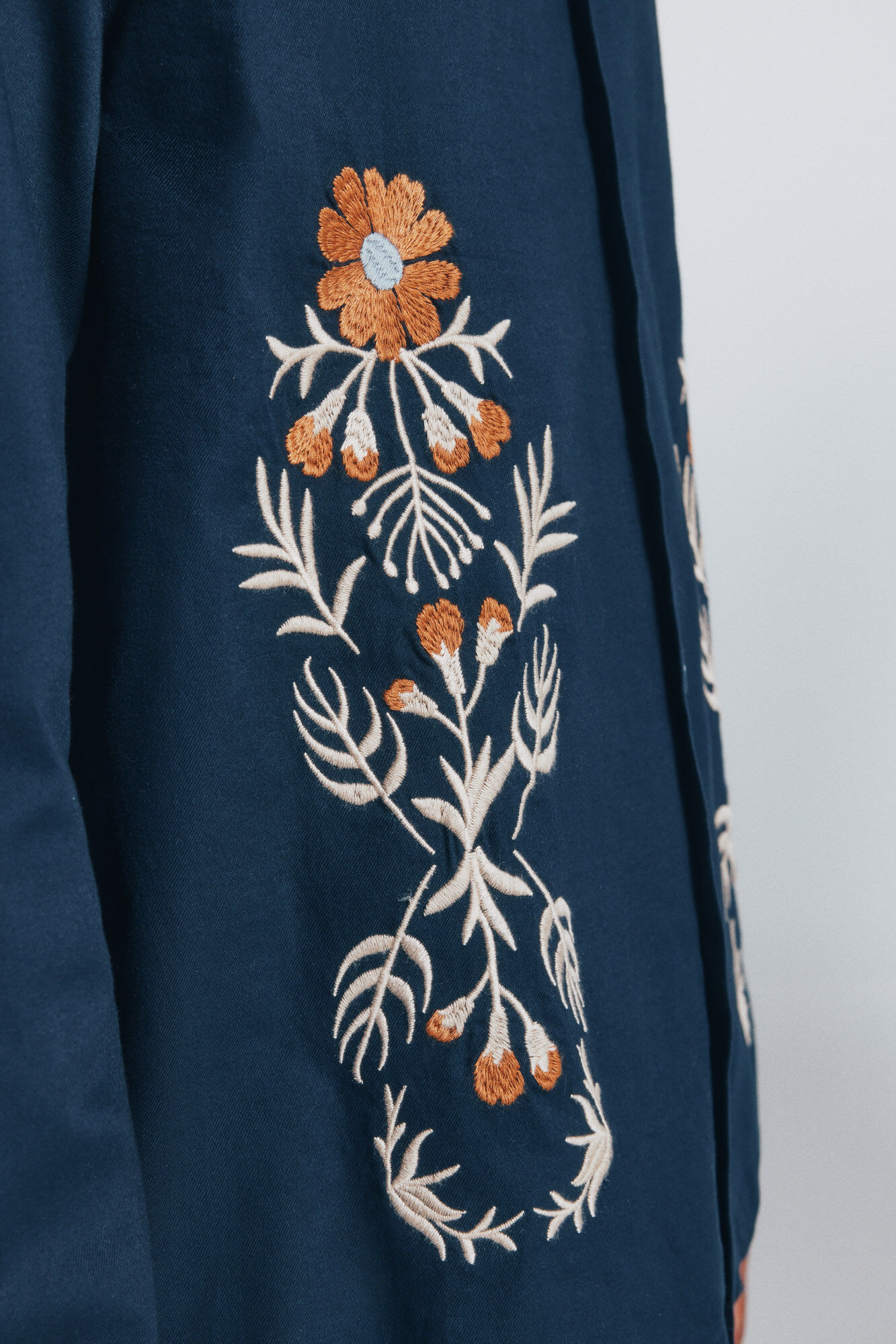 Springfield Bordado sobrecamisa azul