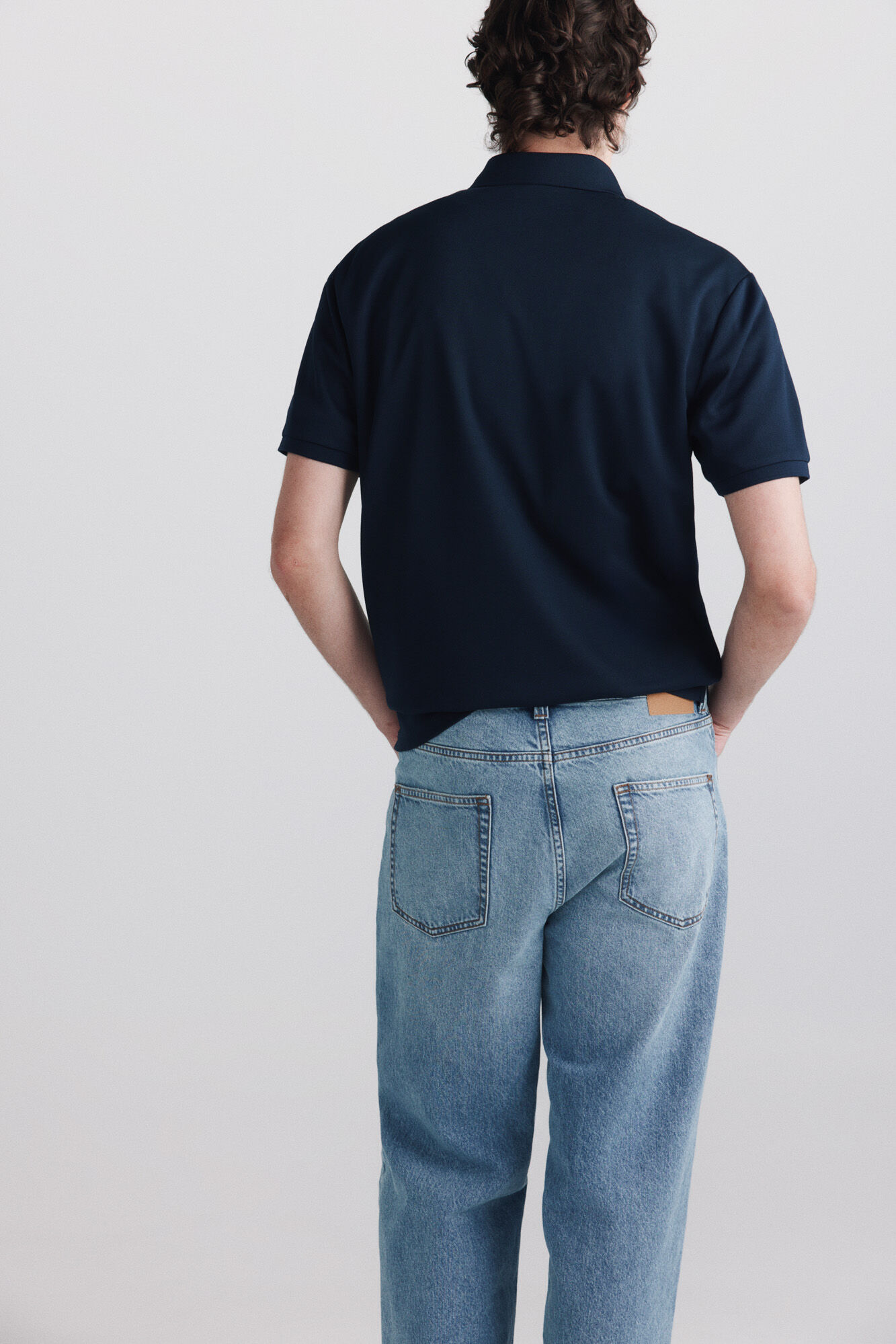 Springfield Polo de tejido t&eacute;cnico slim fit marino