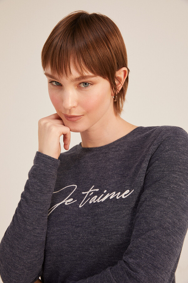 Springfield Playera "Je t´aime" marino