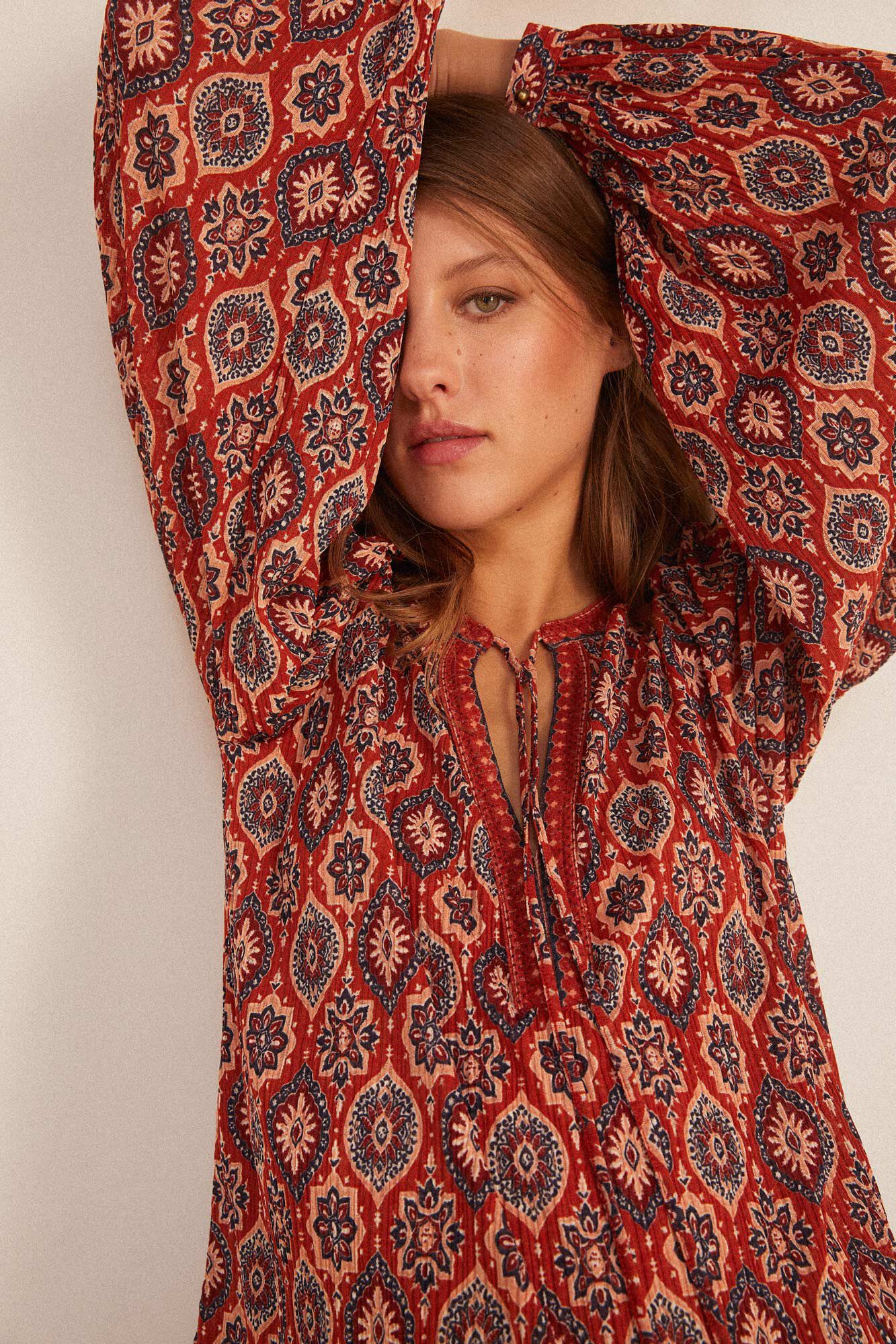 Blusa Estampado Mix tnico Camisas y blusas de mujer