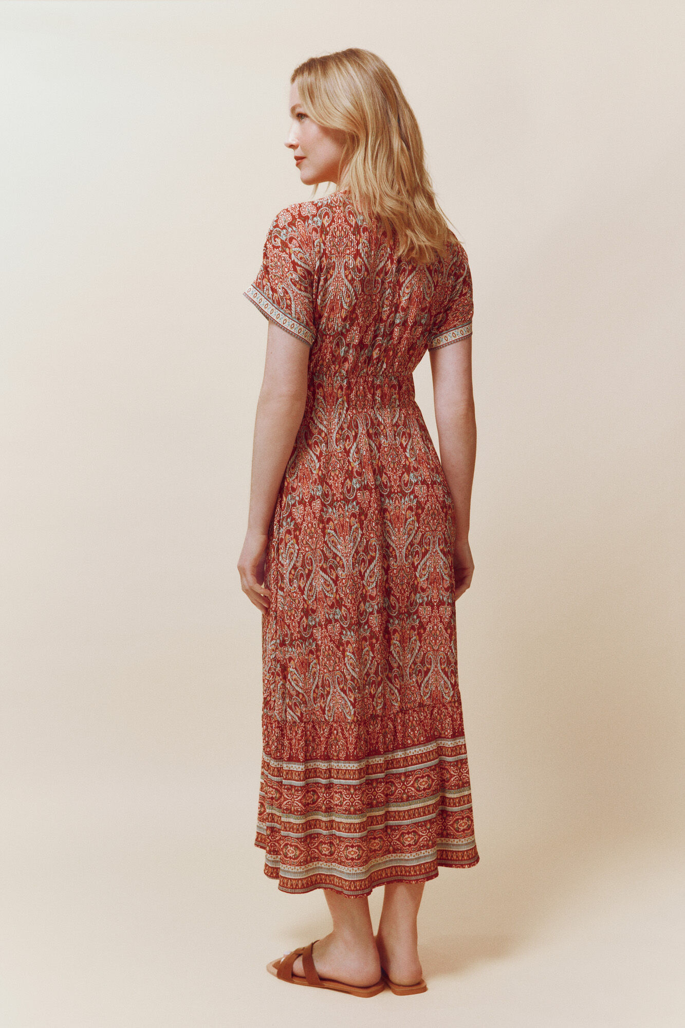 Springfield Vestido Ibiza p&uacute;rpura