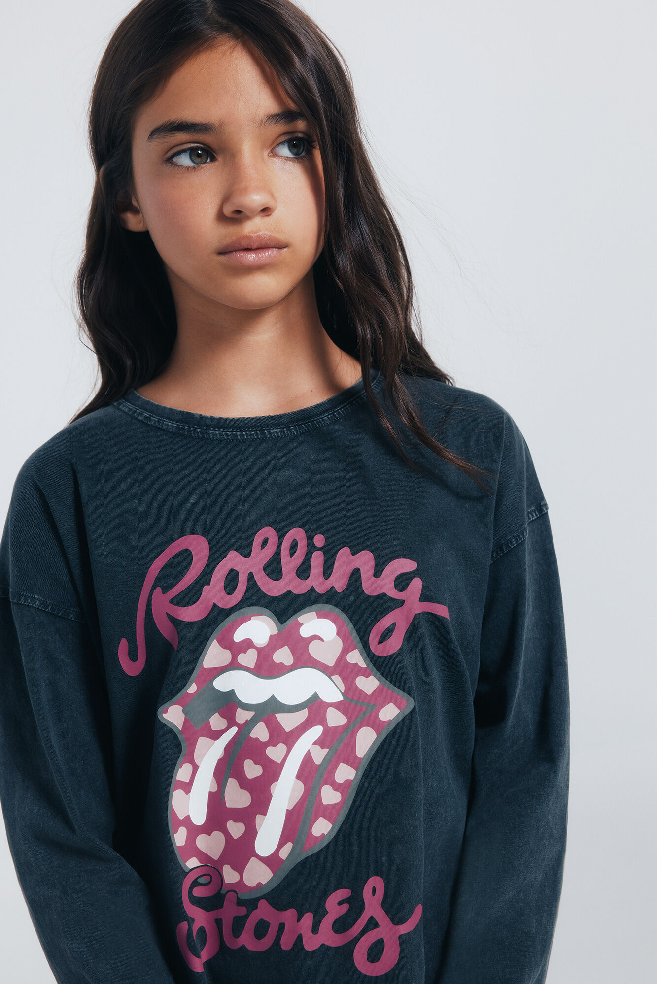 Springfield Kids Playera manga larga Rolling stones ni&ntilde;a.