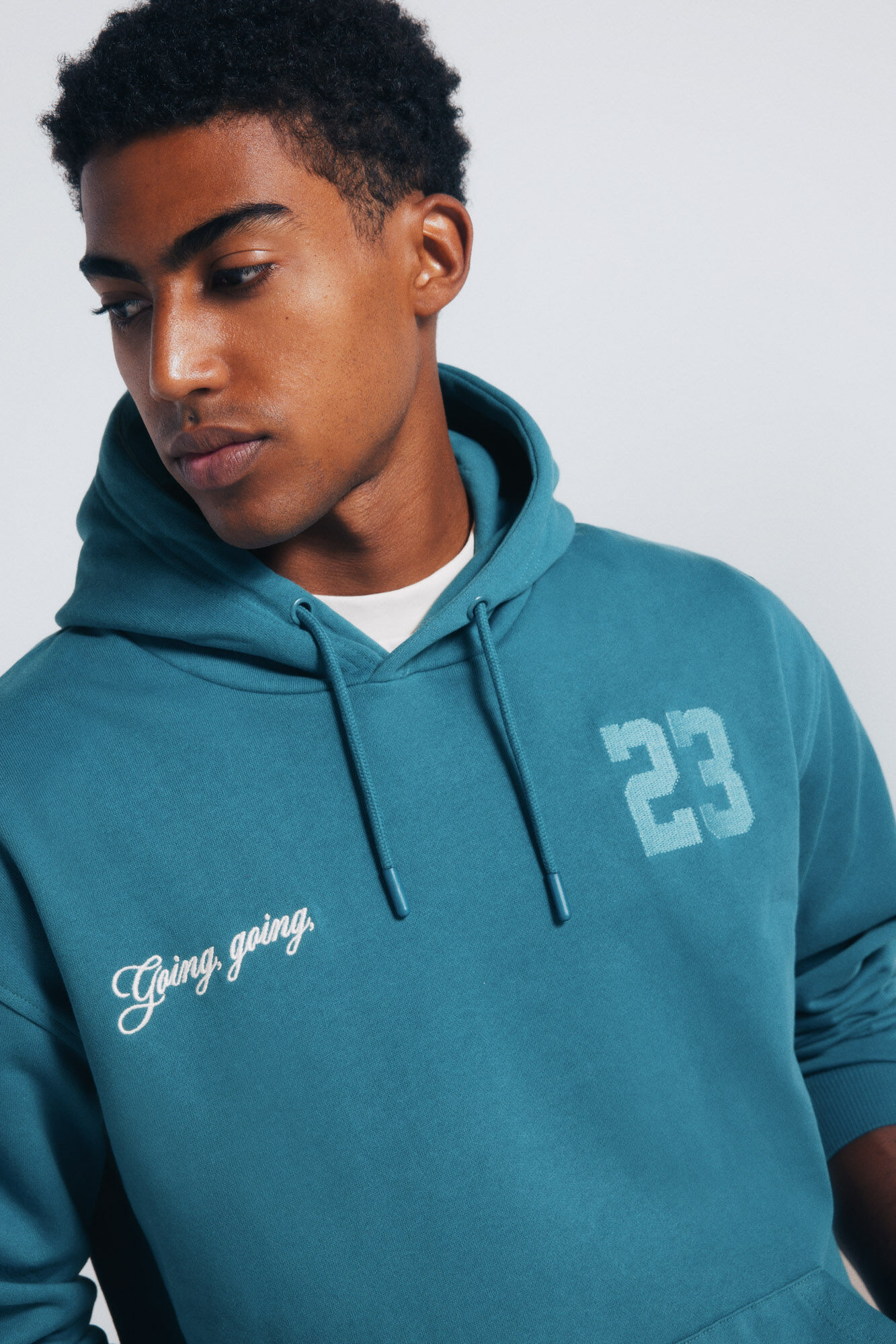 Springfield Sudadera con capucha y estampado de b&eacute;isbol