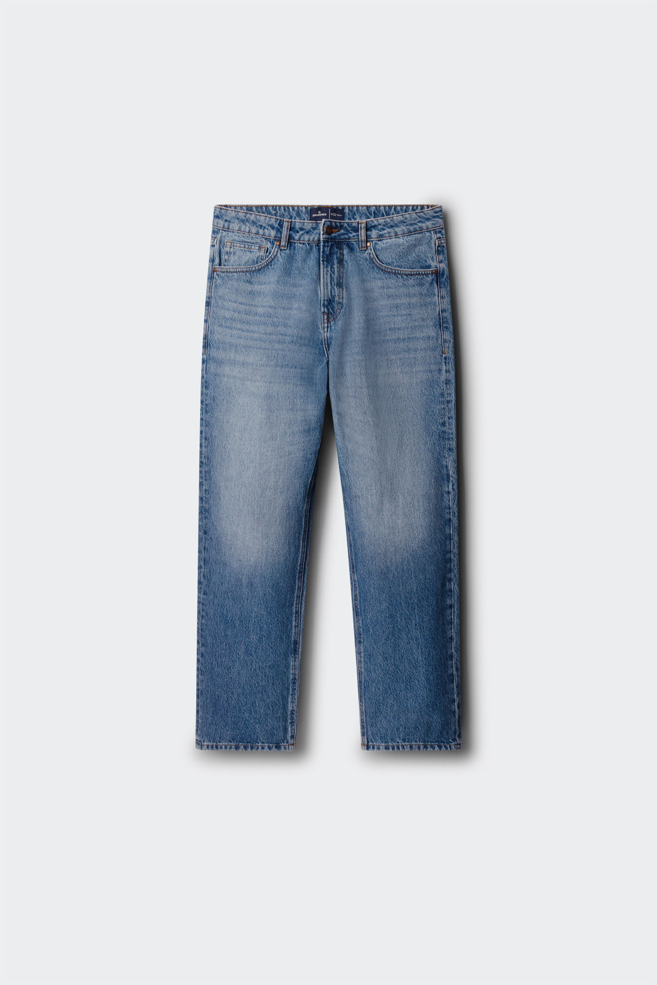 Springfield Jeans lavado medio corte recto azul