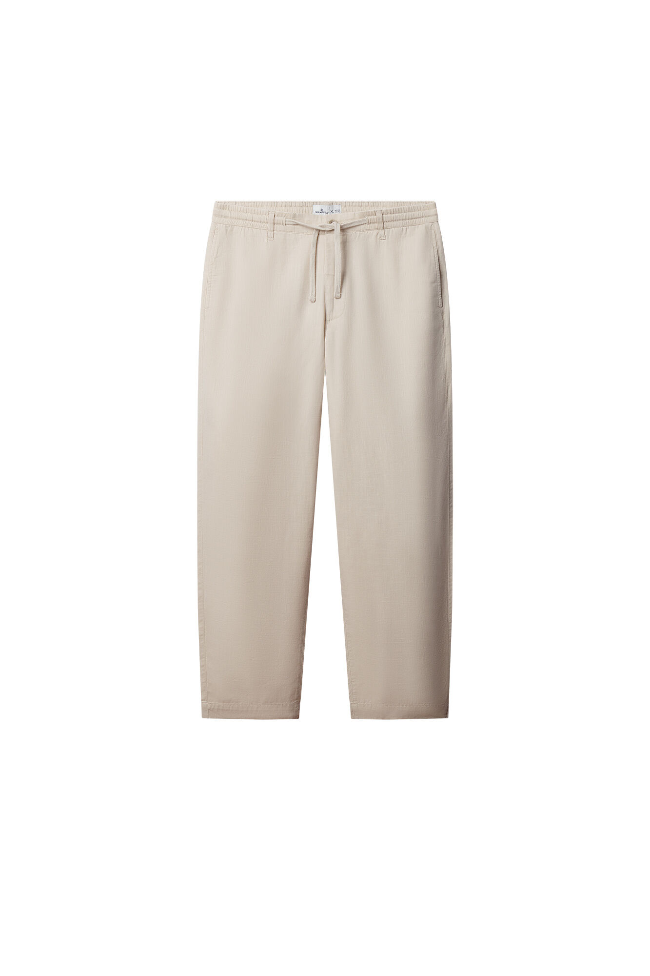 Springfield Pantal&oacute;n chino comfort fit de lino marfil