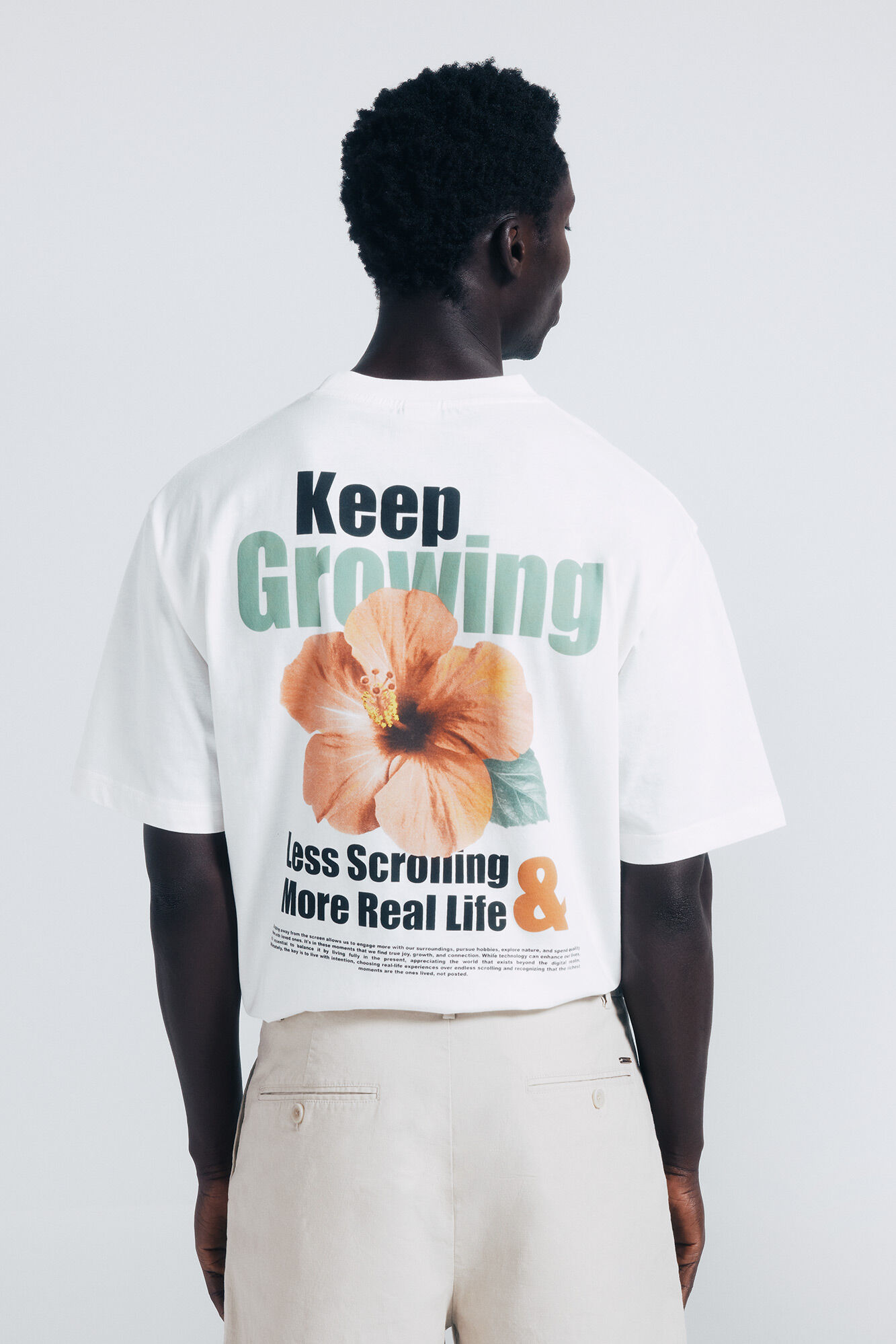 Springfield Camiseta keep growing marfil